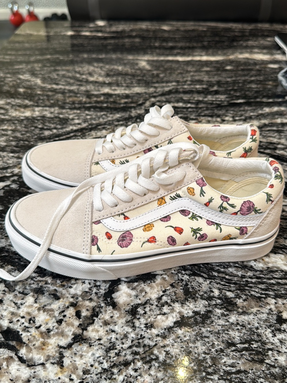 Vans Poppy Floral Cream